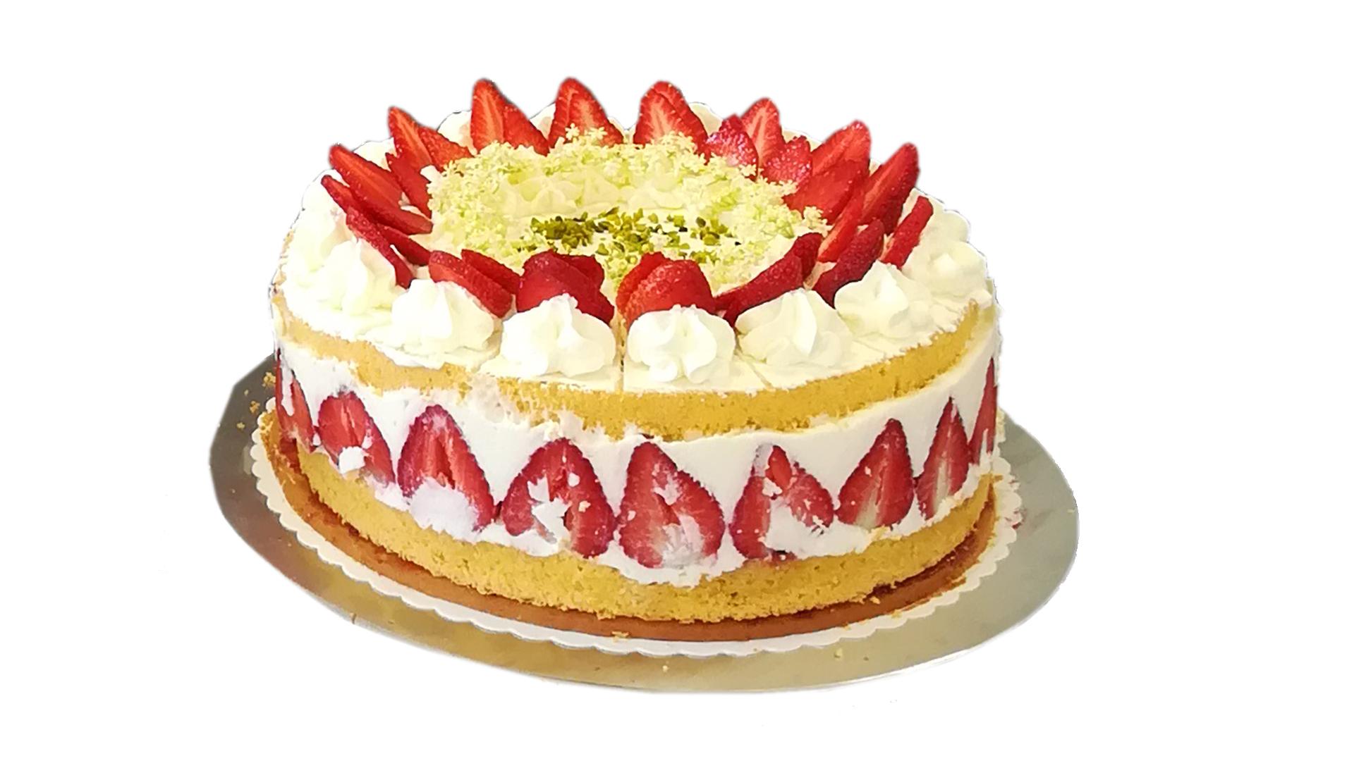 Erdbeer-Holunderblüten-Torte